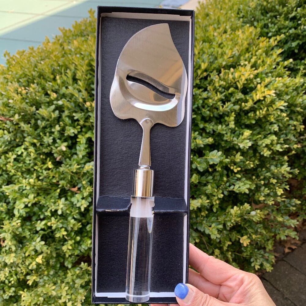 Vtg Mid Century Japanese Cheese Slicer Server